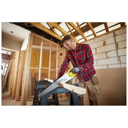 Ножівка Stanley SHARPCUT із загартованими зубами, L=550мм, 7 tpi. (STHT20368-1)