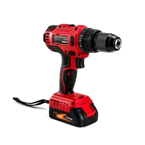 Шуруповерт GTM DSI18/60BL з ударом, 18V, 60Нм, 2x2Ah (DSI18/60BL)