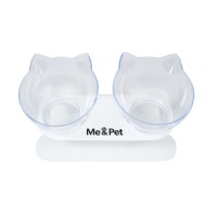 Посуд для котів Me&Pet Миски з підставкою прозорі (NMP060)