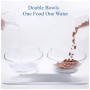 Посуд для котів Me&Pet Миски з підставкою прозорі (NMP060)