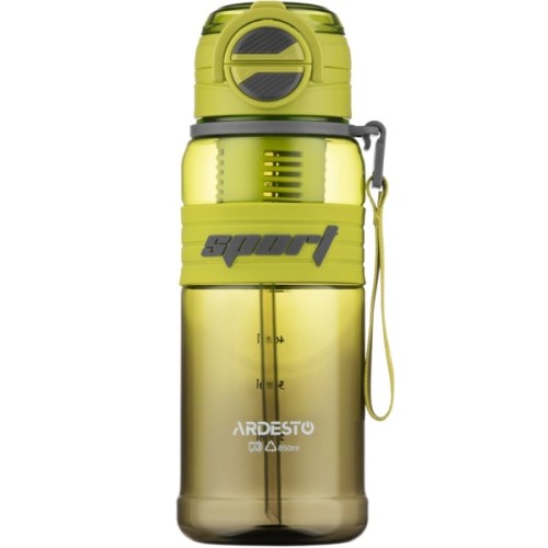 Пляшка для води Ardesto Urban 850мл, пластик, зелений (AR2285UE)