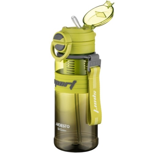 Пляшка для води Ardesto Urban 850мл, пластик, зелений (AR2285UE)