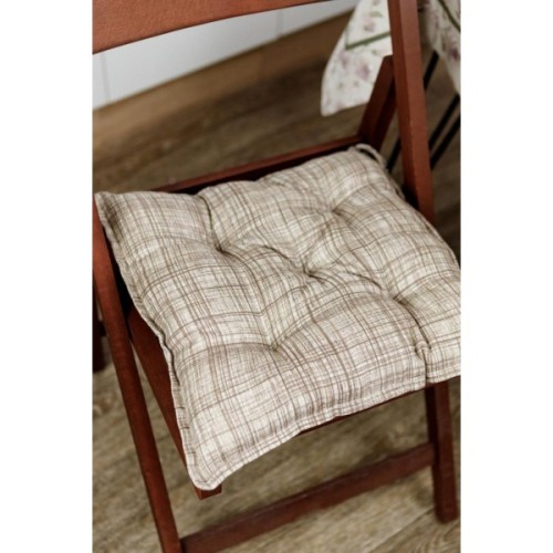 Подушка на стілець Прованс Тереза клітинка 40х40 (034525)