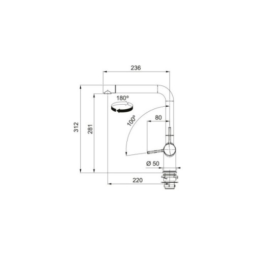 Змішувач Franke Active L (115.0721.463)