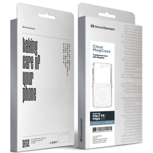 Чохол до мобільного телефона Armorstandart Clear MagCase Samsung Flip7 FE / Flip6 5G Transparent (ARM88136)