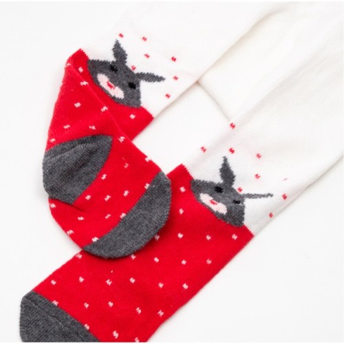 Колготки дитячі Bibaby із зайчиком (68312-74-red)