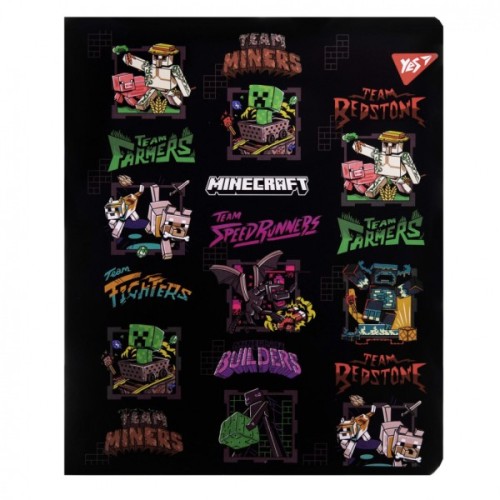 Зошит Yes Minecraft. Team 18 аркушів клітинка (767522)