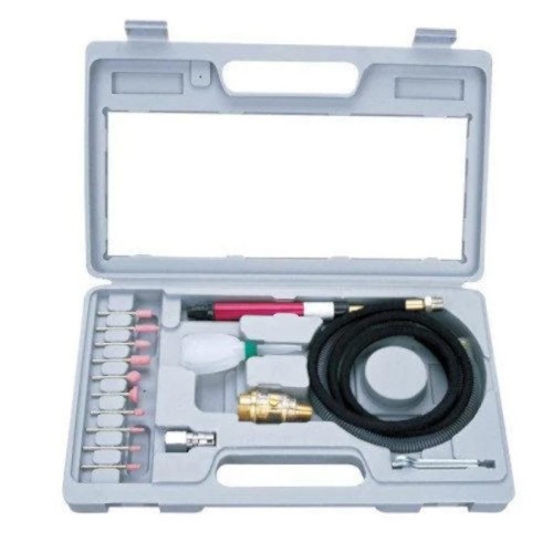 Гравер Airkraft пневмо, міні з комплектом шліфовальних каменів (AT-010K)