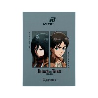 Щоденник шкільний Kite Attack on Titan, тверда обкладинка (AT26-262)