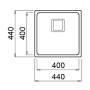 Мийка кухонна Elleci W-SQUARE 400