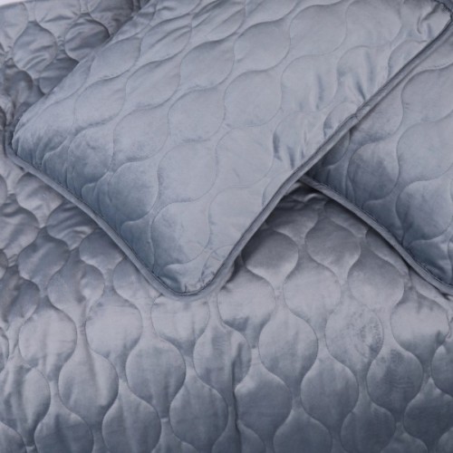 Покривало MirSon №5052 Velor charm Dark grey 150х210 см (2200008376895)