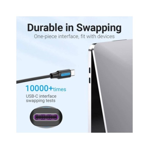 Дата кабель USB-C to USB-C 1.0m 2.0 100W Vention (COTBF)