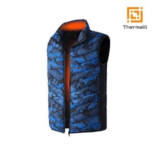 Жилет з підігрівом Thermalli La Norma синій комуфляж S (40880003S)