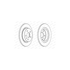 Гальмівний диск FERODO DDF1872C