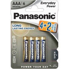 Батарейка Panasonic AAA Everyday Power * 6 (LR03REE/6B2F)