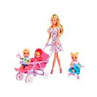 Лялька Simba Штеффі з дітьми та аксесуарами (5736350)