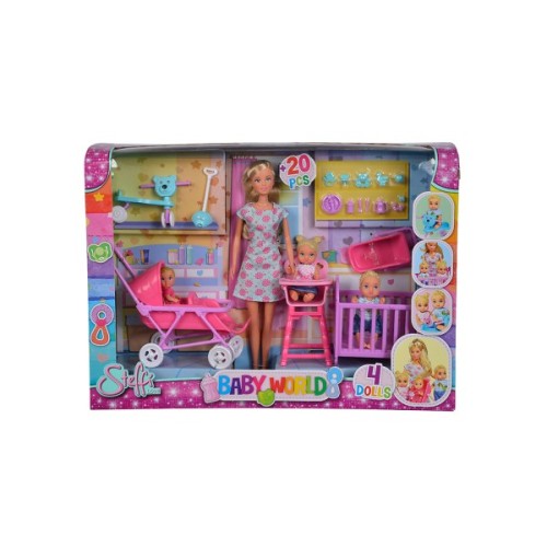 Лялька Simba Штеффі з дітьми та аксесуарами (5736350)