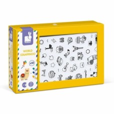 Набір для творчості Janod Штампы Мир 50 шт. (J07800)