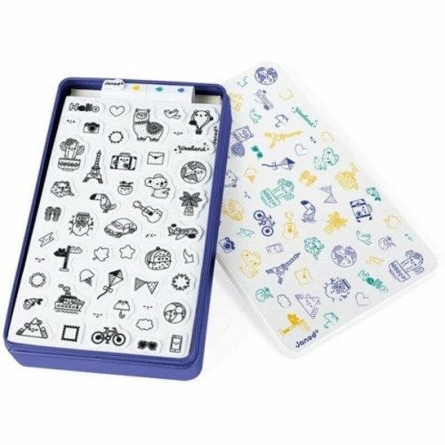 Набір для творчості Janod Штампы Мир 50 шт. (J07800)