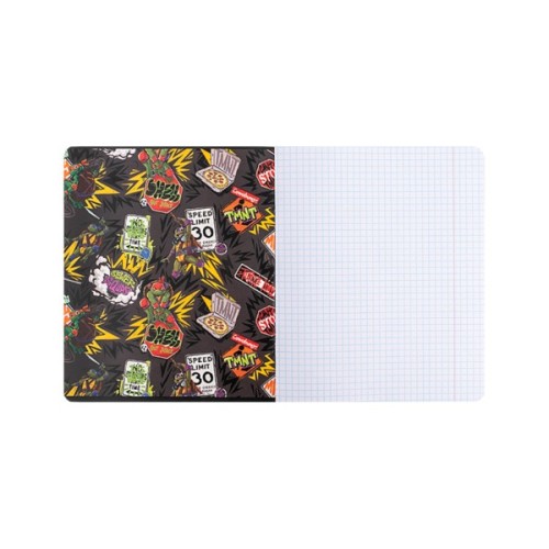 Зошит Kite Ninja Turtles, 18 аркушів, клітинка (NT24-236)