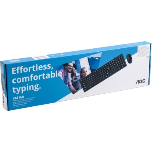 Комплект AOC KM160B USB UA Black (KM160B/97)