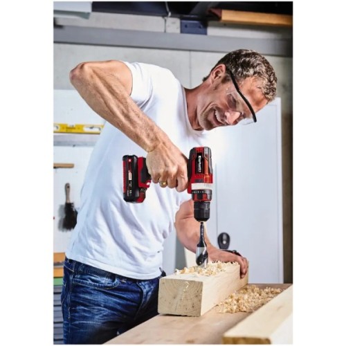 Шуруповерт Einhell PXC, TE-CD 18/40 Li Kit, 18V, АКБ 1x2.5Ah, 40Нм, 400·1500об/хв, ЗП, 1.25кг (4513925-16)
