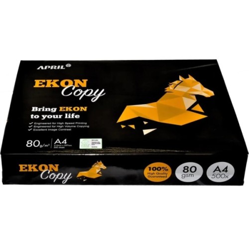 Папір APRIL A4, 80 г, 500 л, APRIL EKON COPY класc C, (8993242600539)