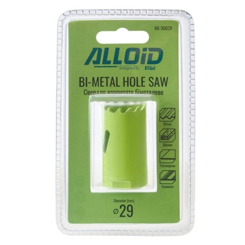 Коронка Alloid біметалева, 29мм (HS-30029)