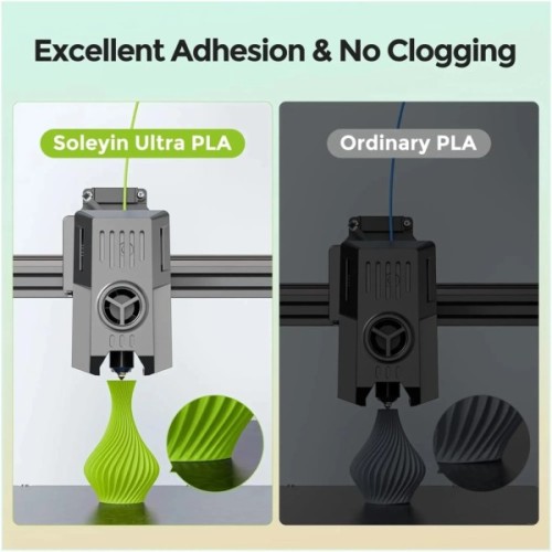 Пластик для 3D-принтера Creality Soleyin PLA ULTRA 1kg, 1.75mm, green light (3301010508)