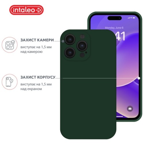 Чохол до мобільного телефона Intaleo SoftShell Apple iPhone 14 Pro Dark Green (1283126557781)