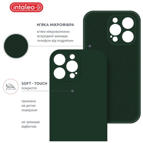 Чохол до мобільного телефона Intaleo SoftShell Apple iPhone 14 Pro Dark Green (1283126557781)