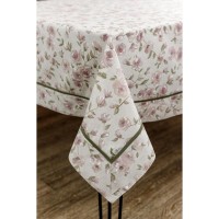 Скатертина Прованс Тереза Квіточки з кантом 300х133 (034500)