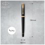 Ручка пір'яна Parker URBAN 17 Muted Black GT  FP F + блокнот Parker + подар.упаковка GIFT24 (30 011b24)