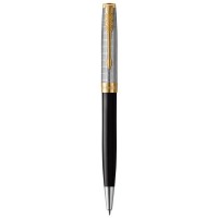 Ручка кулькова Parker SONNET 17 Metal & Black Lacquer GT BP (68 132)