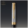Ручка кулькова Parker SONNET 17 Metal & Black Lacquer GT BP (68 132)