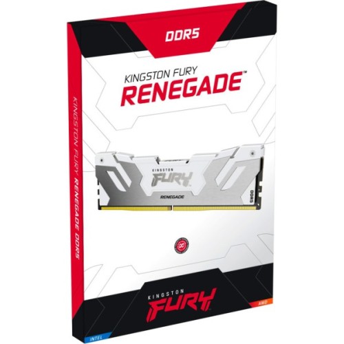Модуль пам'яті для комп'ютера DDR5 32GB (2x16GB) 6400 MHz Renegade White XMP Kingston Fury (ex.HyperX) (KF564C32RWK2-32)