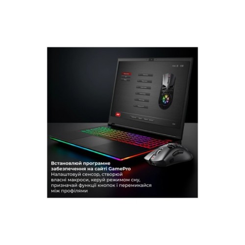 Мишка GamePro Genesis Spider Wireless/Bluetooth/USB Black (GM870B)