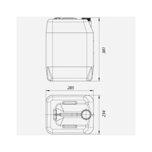 Каністра автомобільна КОМПОНЕНТ 20 л ПЕ (4134)
