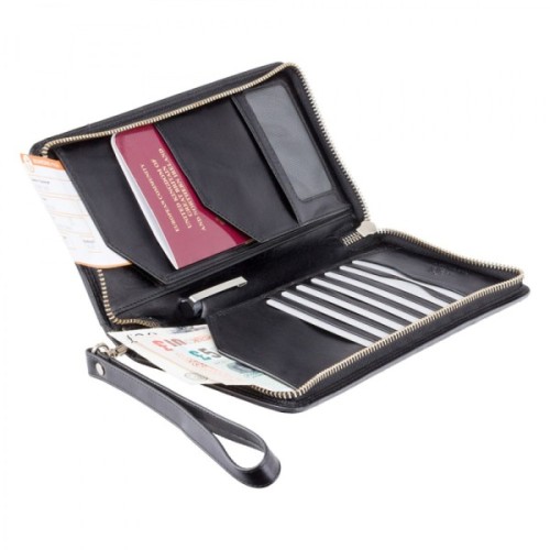 Портмоне Visconti Дорожнє MZ101 Wing Italian Black (MZ101 IT BLK)