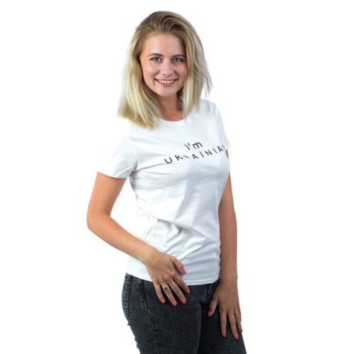 Футболка Sol's Pioneer Women I'am Ukrainian білий XL (03579102/138XL)