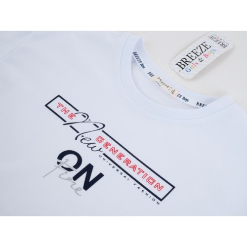 Футболка дитяча Breeze NEW GERERATION (21546-164B-white)