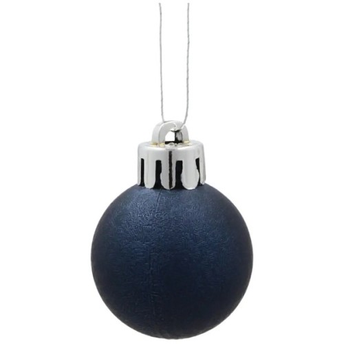 Ялинкова іграшка Chomik пластикові кульки ,16шт, 3 см, сині (5900779893955_1)