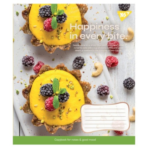 Зошит Yes А5 Desserts 96 аркушів, лінія (766506)