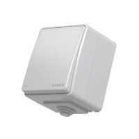 Вимикач Videx BINERA IP65 зовнішній 1кл сірий (VF-BNW11-36125)