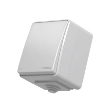 Вимикач Videx BINERA IP65 зовнішній 1кл сірий (VF-BNW11-36125)