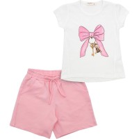Набір дитячого одягу Breeze з бантиком (20998-104G-pink)