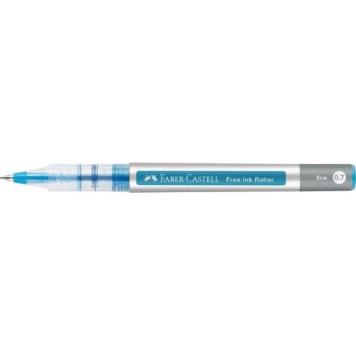 Ролер Faber-Castell Free Ink rollerball, колір чорнила лазурний, 0,7 мм, одноразова (29135)