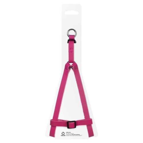 Шлея для котів WAUDOG Classic з QR паспортом XS Ш 10 мм В=С 28-40 см рожева (60107)