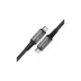 Дата кабель USB-C to USB-C 1.0m USB 4.0 240W audio/video black-grey Acefast (6974316282631)