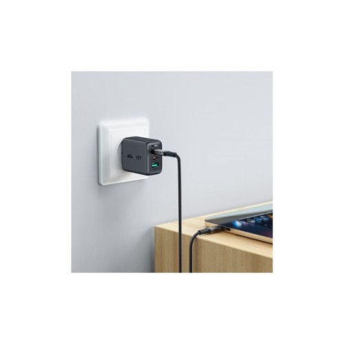 Дата кабель USB-C to USB-C 1.0m USB 4.0 240W audio/video black-grey Acefast (6974316282631)